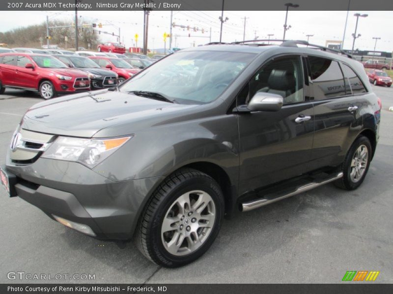 Nimbus Gray Metallic / Ebony 2007 Acura MDX Technology