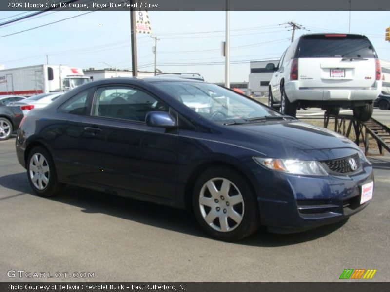 Royal Blue Pearl / Gray 2009 Honda Civic LX Coupe