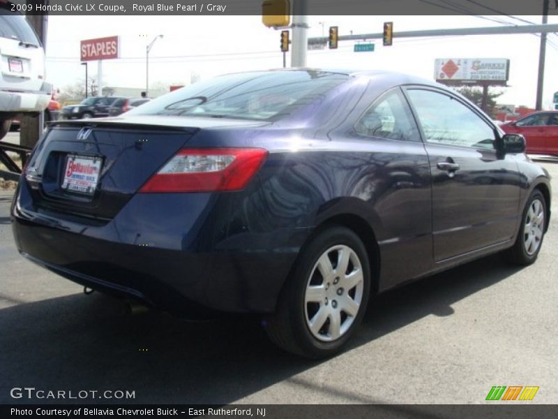 Royal Blue Pearl / Gray 2009 Honda Civic LX Coupe