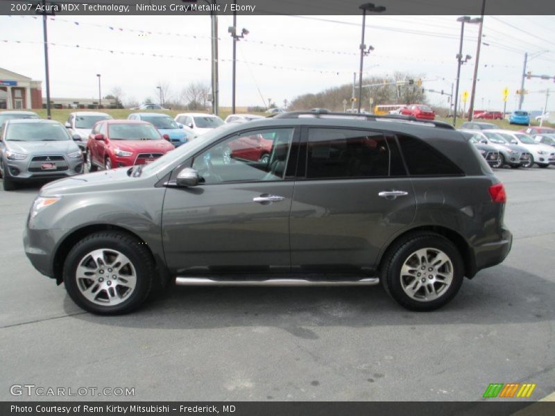 Nimbus Gray Metallic / Ebony 2007 Acura MDX Technology