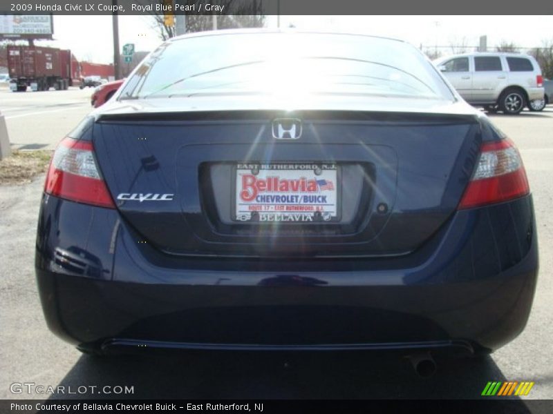 Royal Blue Pearl / Gray 2009 Honda Civic LX Coupe