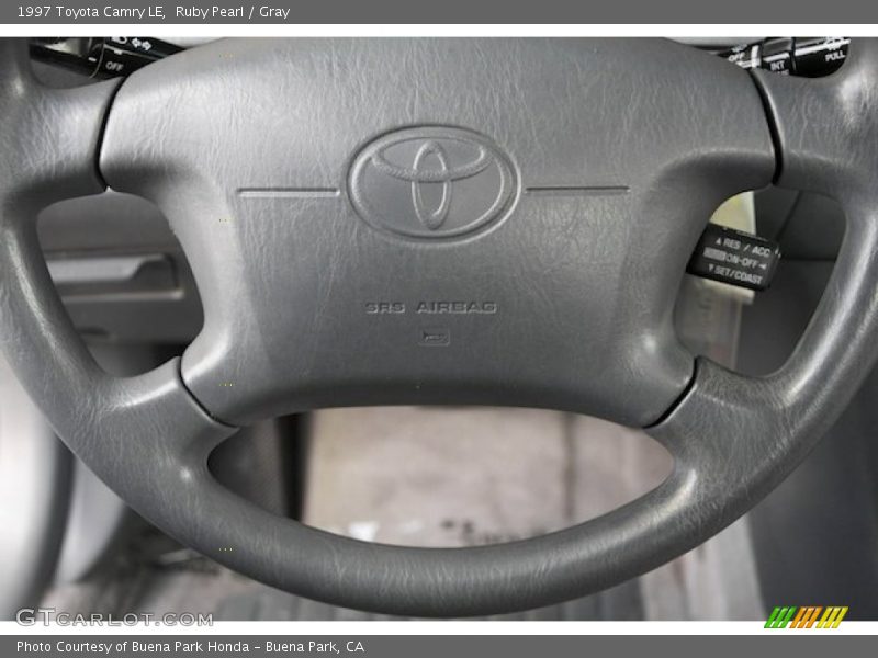 Ruby Pearl / Gray 1997 Toyota Camry LE