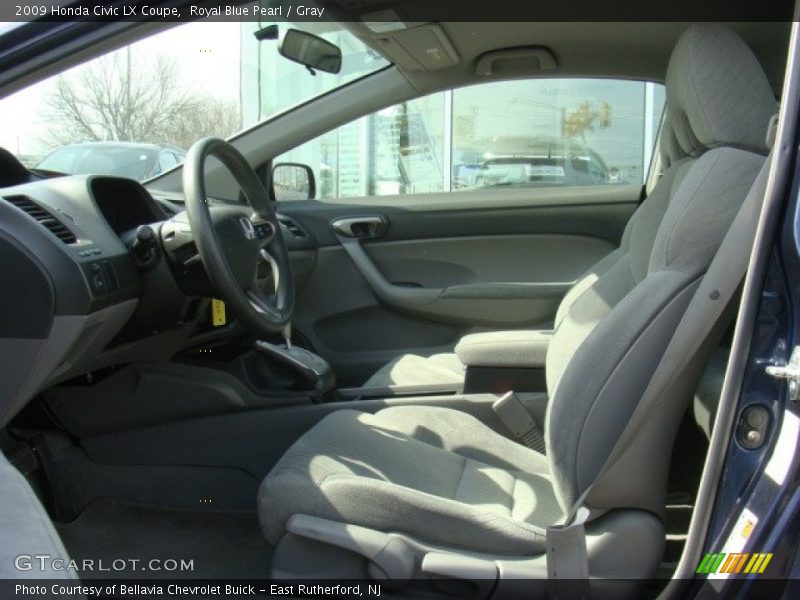 Royal Blue Pearl / Gray 2009 Honda Civic LX Coupe