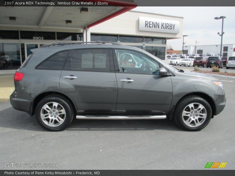 Nimbus Gray Metallic / Ebony 2007 Acura MDX Technology