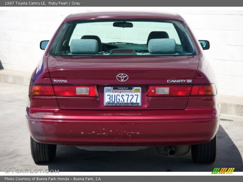 Ruby Pearl / Gray 1997 Toyota Camry LE