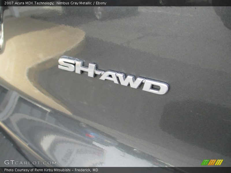 Nimbus Gray Metallic / Ebony 2007 Acura MDX Technology