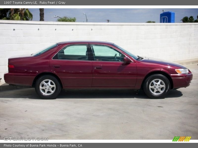 Ruby Pearl / Gray 1997 Toyota Camry LE