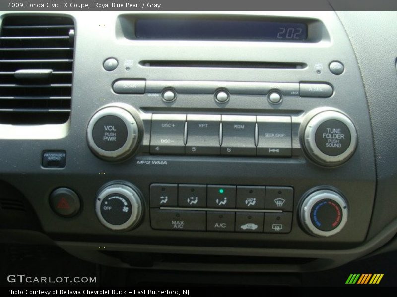 Royal Blue Pearl / Gray 2009 Honda Civic LX Coupe