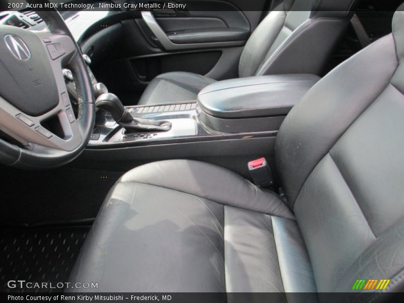 Nimbus Gray Metallic / Ebony 2007 Acura MDX Technology