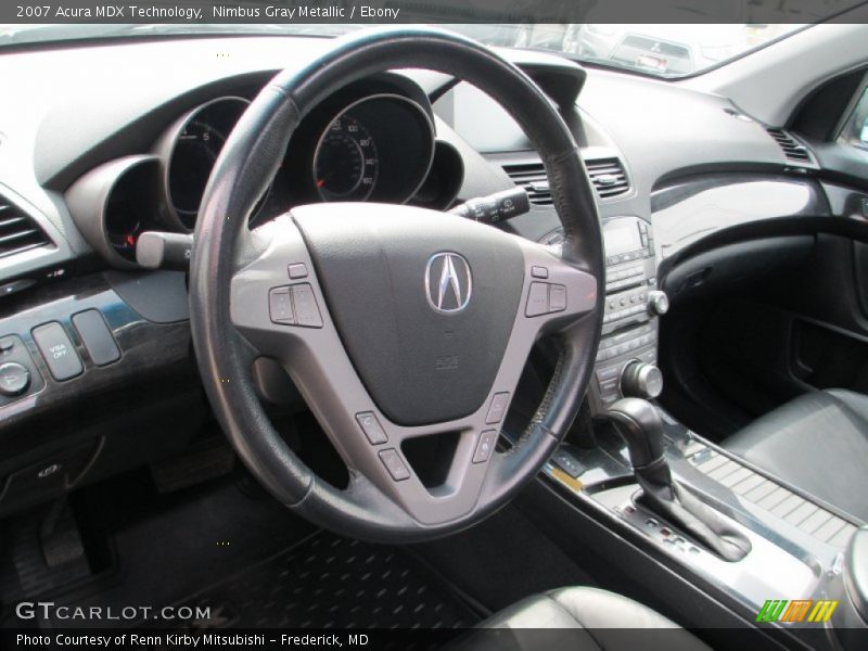 Nimbus Gray Metallic / Ebony 2007 Acura MDX Technology