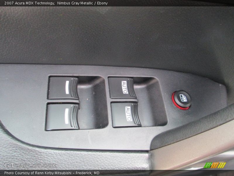 Nimbus Gray Metallic / Ebony 2007 Acura MDX Technology