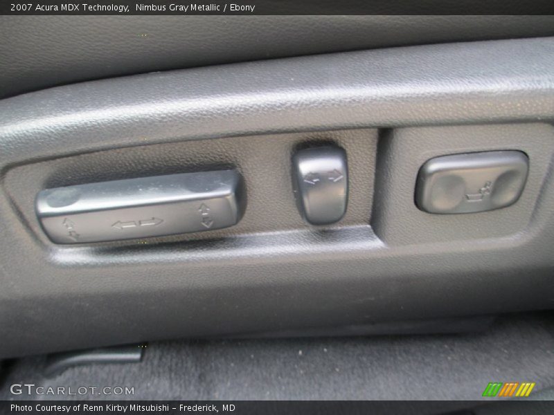 Nimbus Gray Metallic / Ebony 2007 Acura MDX Technology