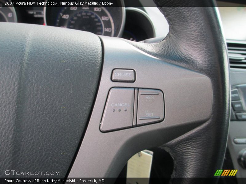 Nimbus Gray Metallic / Ebony 2007 Acura MDX Technology