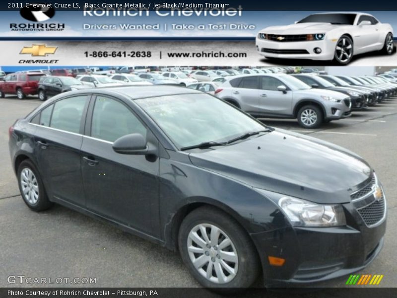 Black Granite Metallic / Jet Black/Medium Titanium 2011 Chevrolet Cruze LS