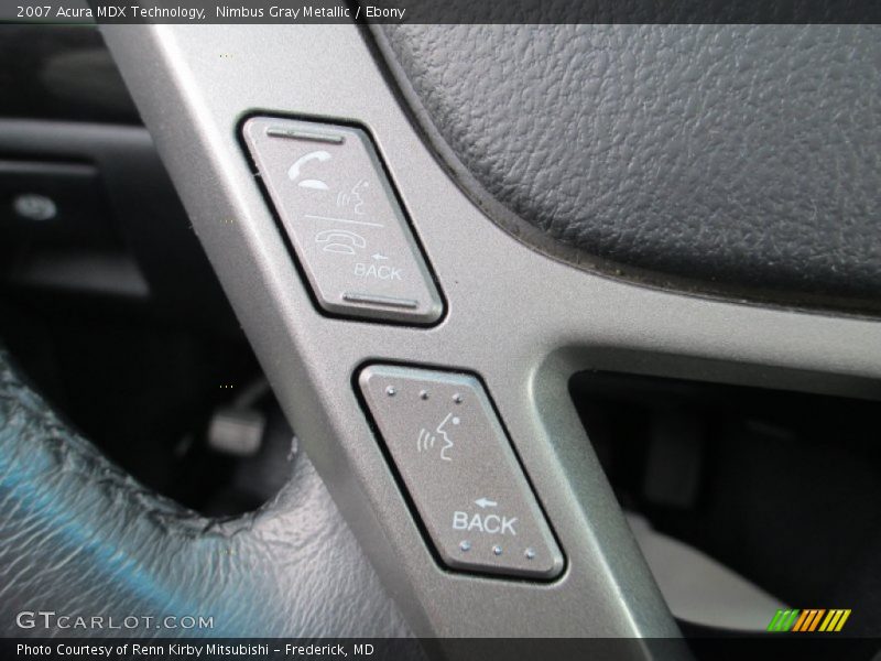 Nimbus Gray Metallic / Ebony 2007 Acura MDX Technology
