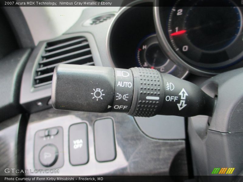 Nimbus Gray Metallic / Ebony 2007 Acura MDX Technology