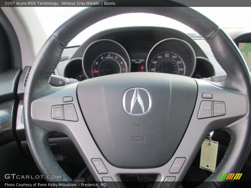 Nimbus Gray Metallic / Ebony 2007 Acura MDX Technology