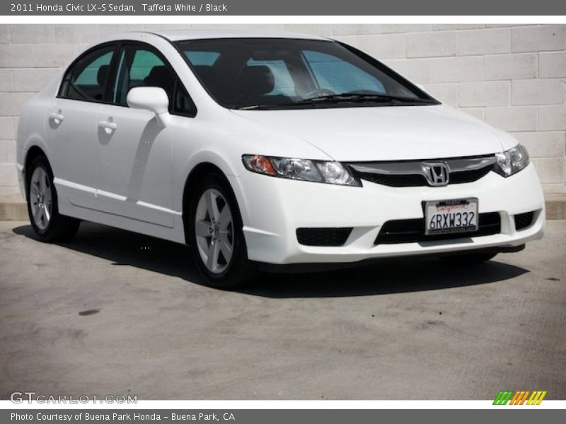 Taffeta White / Black 2011 Honda Civic LX-S Sedan