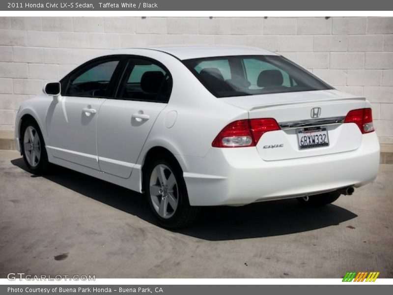 Taffeta White / Black 2011 Honda Civic LX-S Sedan