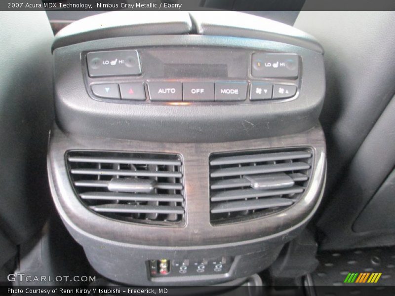 Nimbus Gray Metallic / Ebony 2007 Acura MDX Technology