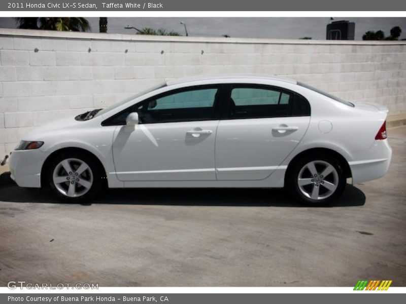 Taffeta White / Black 2011 Honda Civic LX-S Sedan