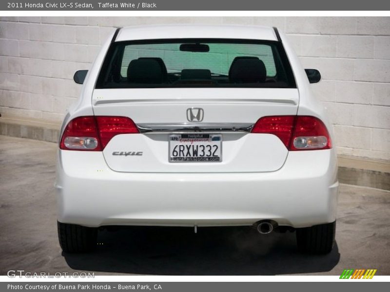 Taffeta White / Black 2011 Honda Civic LX-S Sedan