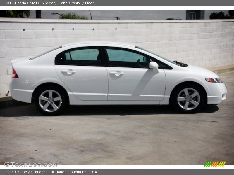 Taffeta White / Black 2011 Honda Civic LX-S Sedan
