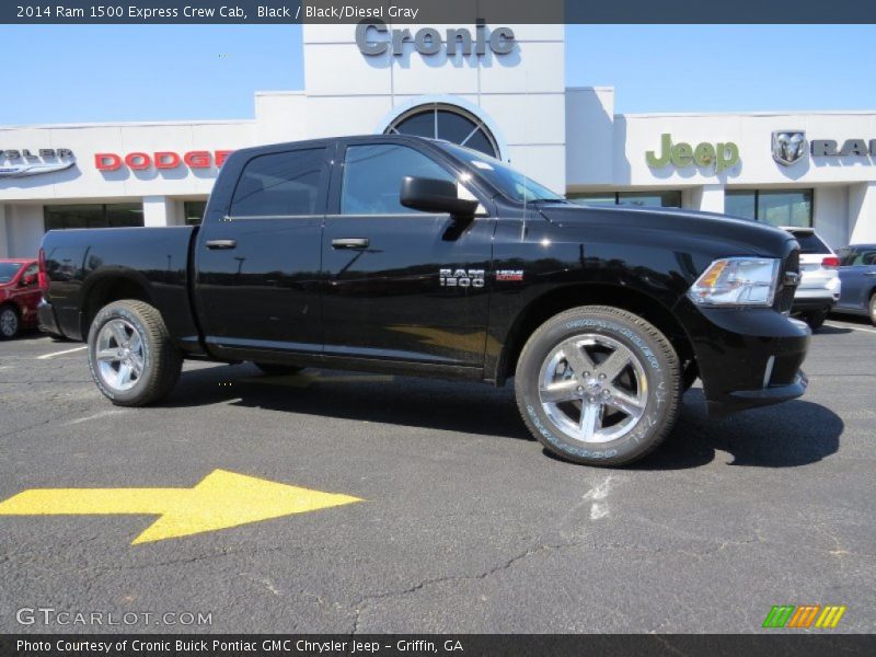 Black / Black/Diesel Gray 2014 Ram 1500 Express Crew Cab