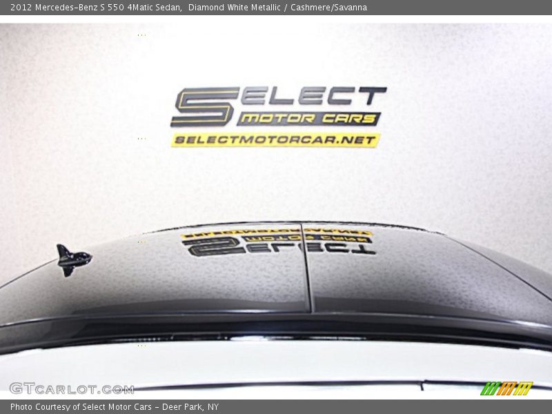 Diamond White Metallic / Cashmere/Savanna 2012 Mercedes-Benz S 550 4Matic Sedan