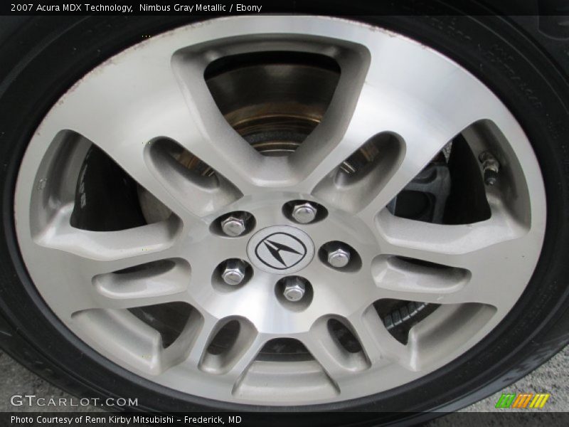 Nimbus Gray Metallic / Ebony 2007 Acura MDX Technology