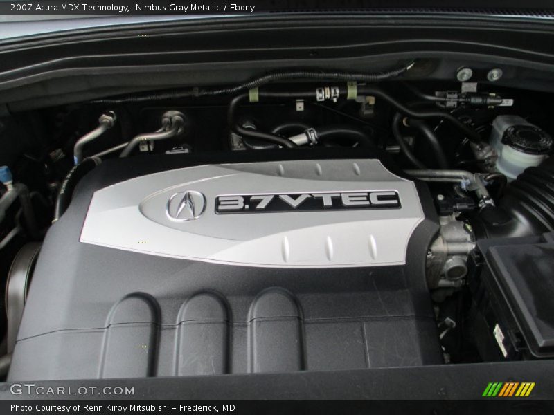 Nimbus Gray Metallic / Ebony 2007 Acura MDX Technology