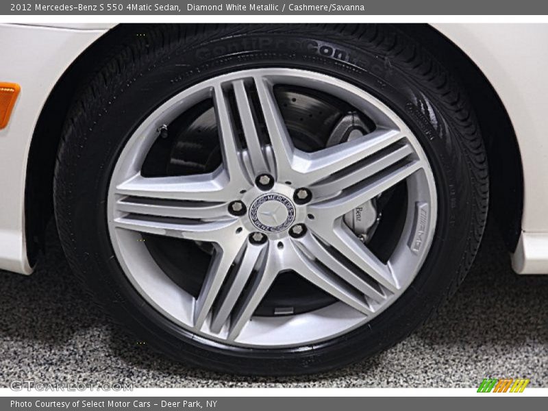 Diamond White Metallic / Cashmere/Savanna 2012 Mercedes-Benz S 550 4Matic Sedan
