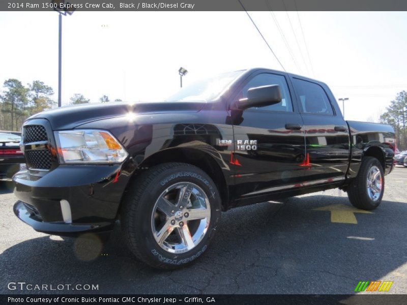 Black / Black/Diesel Gray 2014 Ram 1500 Express Crew Cab
