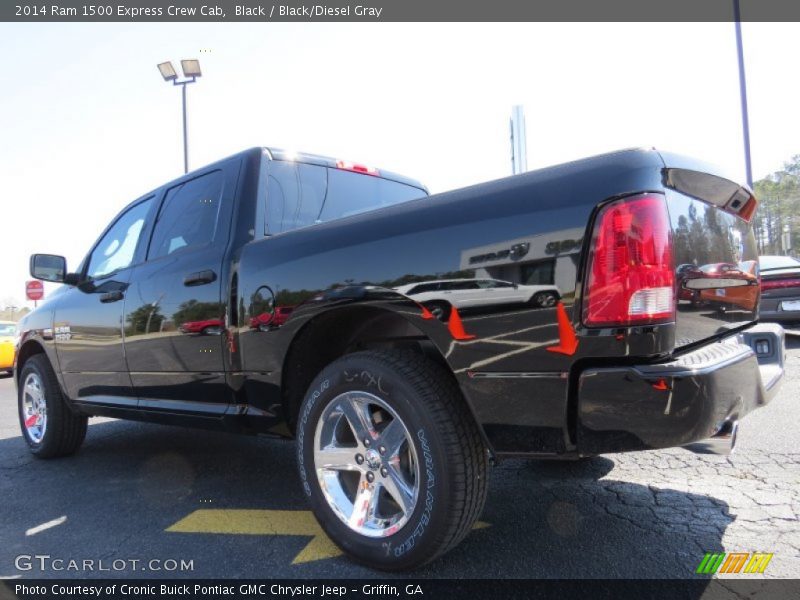 Black / Black/Diesel Gray 2014 Ram 1500 Express Crew Cab