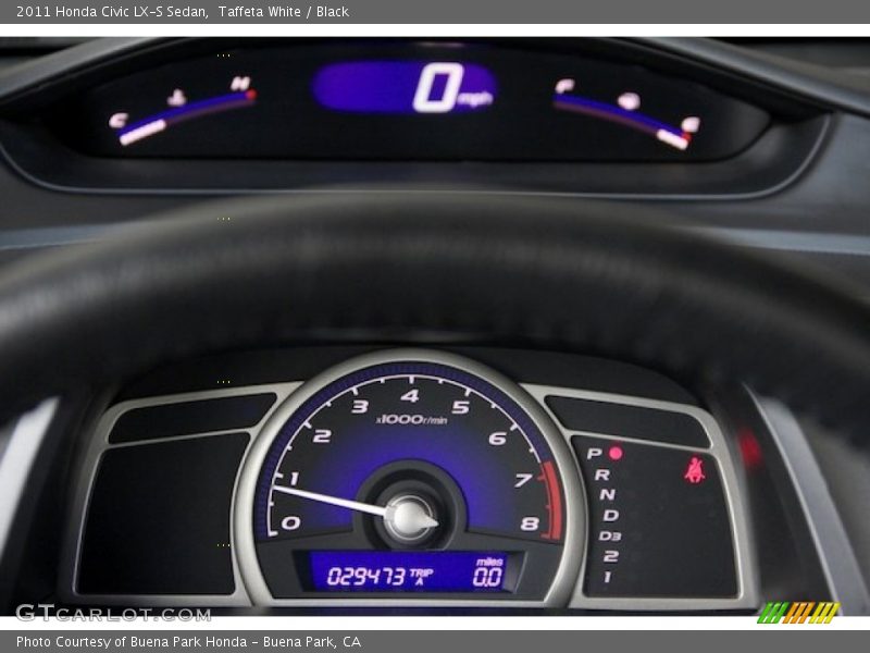 Taffeta White / Black 2011 Honda Civic LX-S Sedan