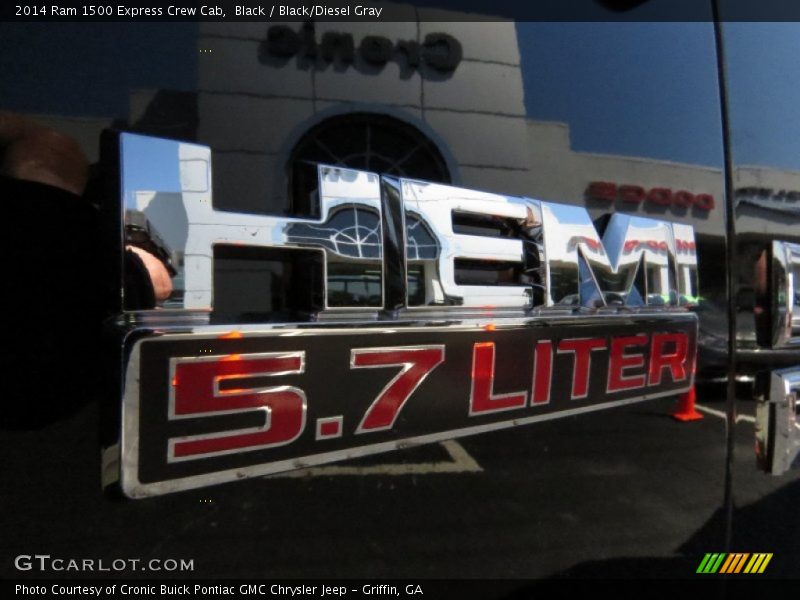 Black / Black/Diesel Gray 2014 Ram 1500 Express Crew Cab