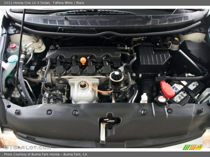 Taffeta White / Black 2011 Honda Civic LX-S Sedan