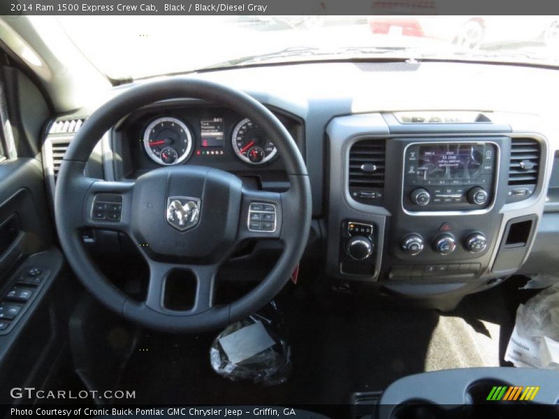 Black / Black/Diesel Gray 2014 Ram 1500 Express Crew Cab