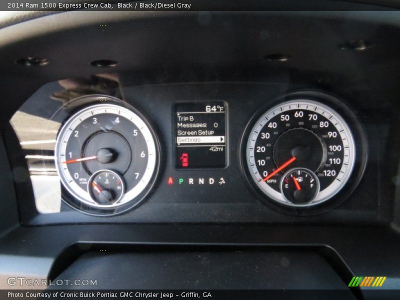 Black / Black/Diesel Gray 2014 Ram 1500 Express Crew Cab
