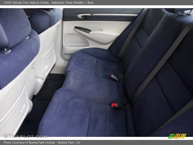 Alabaster Silver Metallic / Blue 2006 Honda Civic Hybrid Sedan