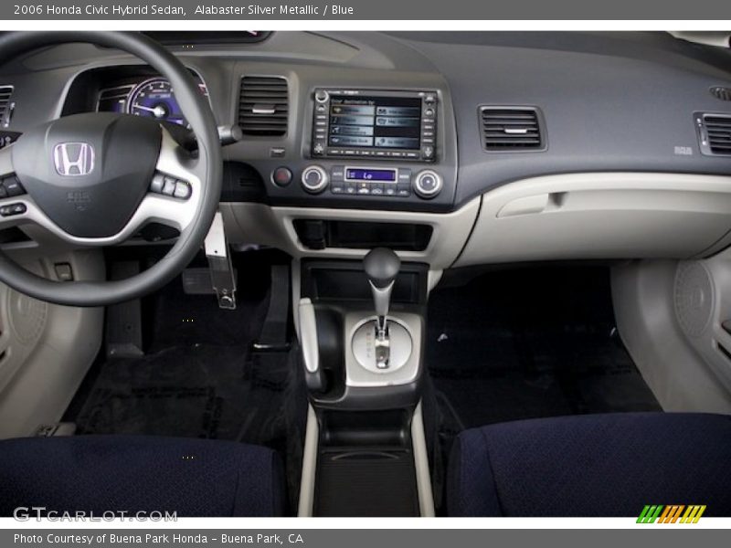 Alabaster Silver Metallic / Blue 2006 Honda Civic Hybrid Sedan