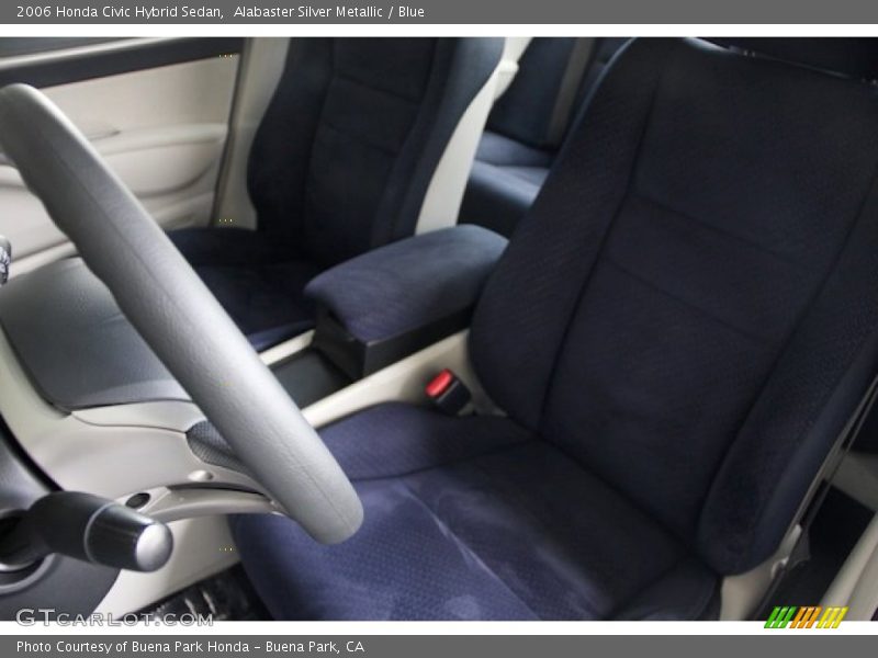 Alabaster Silver Metallic / Blue 2006 Honda Civic Hybrid Sedan