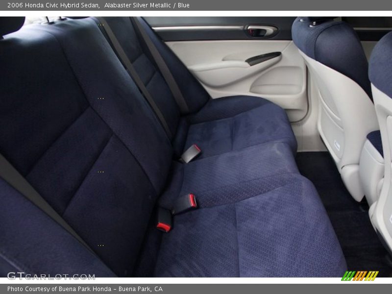 Alabaster Silver Metallic / Blue 2006 Honda Civic Hybrid Sedan