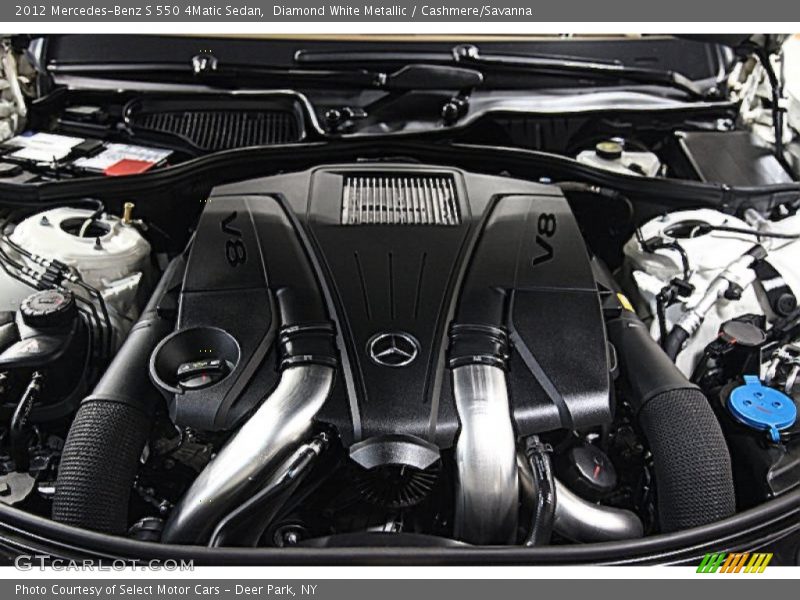 Diamond White Metallic / Cashmere/Savanna 2012 Mercedes-Benz S 550 4Matic Sedan