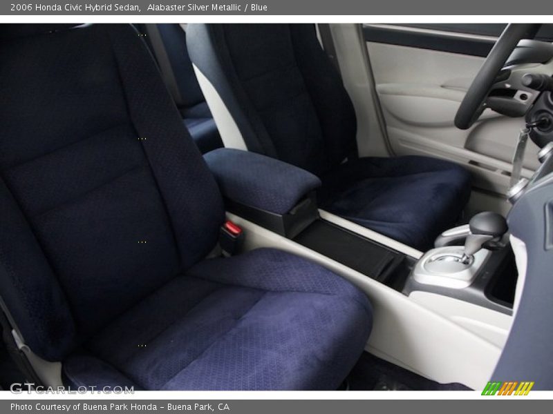Alabaster Silver Metallic / Blue 2006 Honda Civic Hybrid Sedan