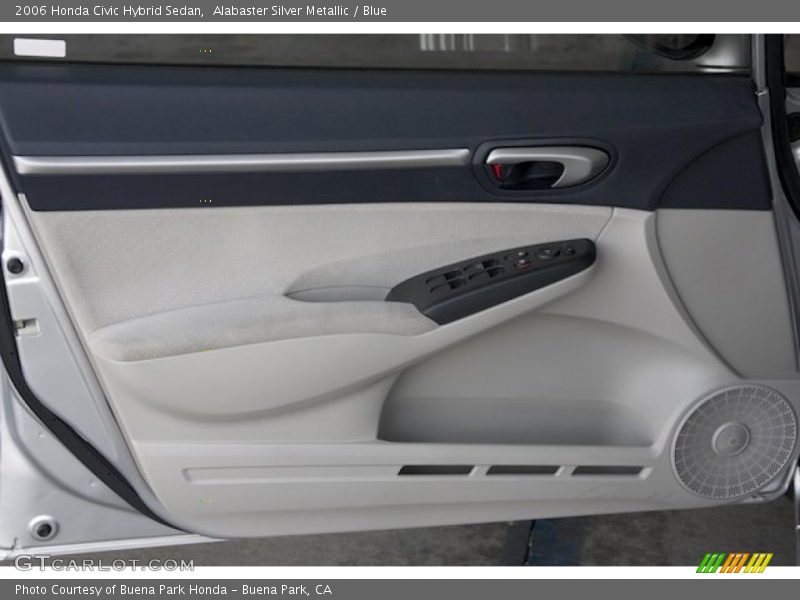 Alabaster Silver Metallic / Blue 2006 Honda Civic Hybrid Sedan