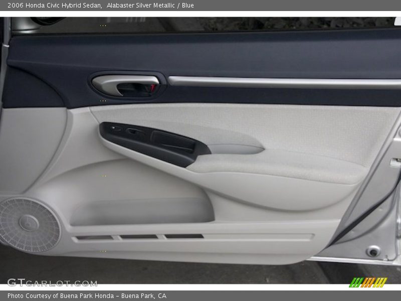 Alabaster Silver Metallic / Blue 2006 Honda Civic Hybrid Sedan