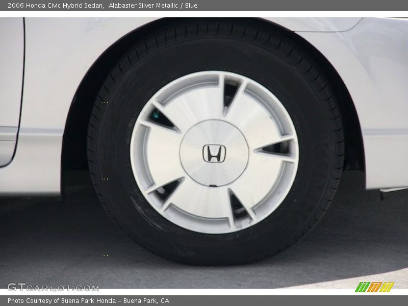 Alabaster Silver Metallic / Blue 2006 Honda Civic Hybrid Sedan