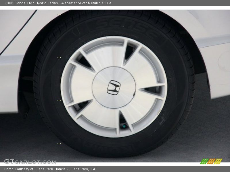 Alabaster Silver Metallic / Blue 2006 Honda Civic Hybrid Sedan