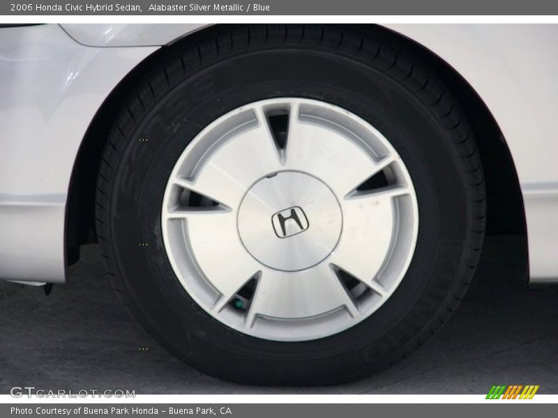 Alabaster Silver Metallic / Blue 2006 Honda Civic Hybrid Sedan